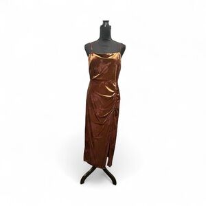 Y2K Satin Midi Dress